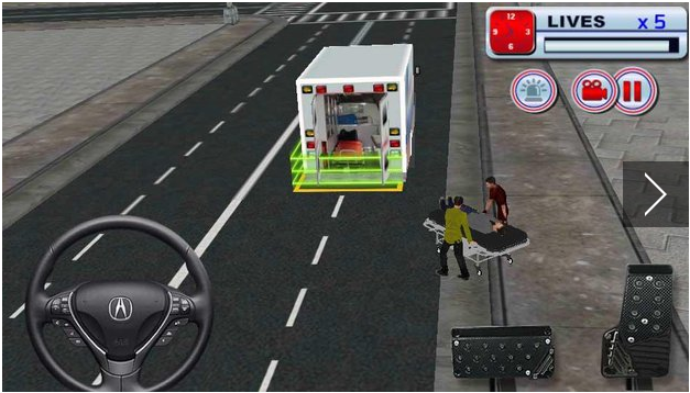 Gameplay screenshot from Ambulance Rescue 911 for Android