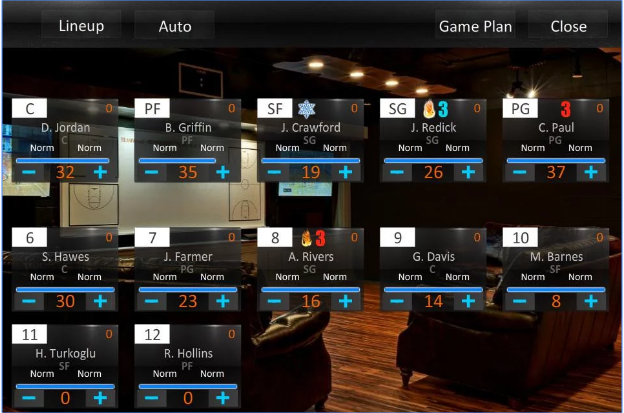 Gameplay screenshot from Basketball Dynasty Manager 16 for Android