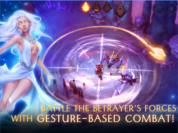 Gameplay screenshot from Bladebound free action rpg for Android