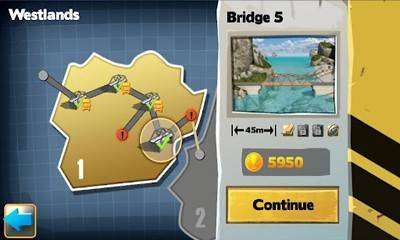 Gameplay screenshot from Bridge Constructor for Android