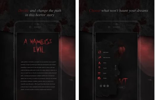 um livro de terror interativo maligno sem nome MOD APK Android