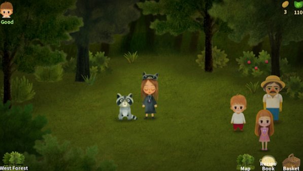 Gameplay screenshot from a tale of little berry forest fairy tale game for Android
