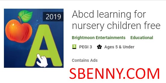 abcd learning for nursery children free