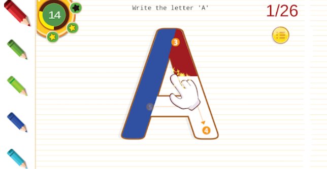 Gameplay screenshot from abcd learning for nursery children free for Android