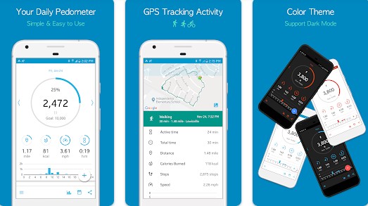 Gameplay screenshot from accupedo pedometer for Android
