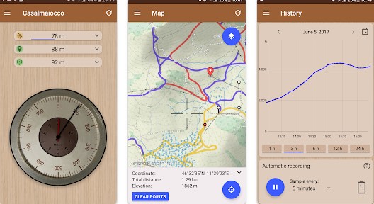 Gameplay screenshot from accurate altimeter pro for Android