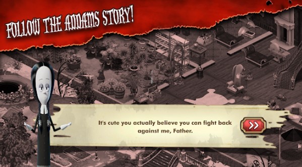 Gameplay screenshot from addams family mystery mansion for Android