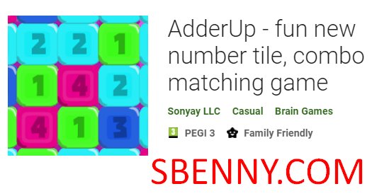 Adderup Spaß neue Nummer Fliese Combo Matching-Spiel