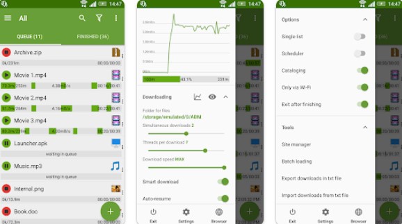 Gameplay screenshot from advanced download manager for Android