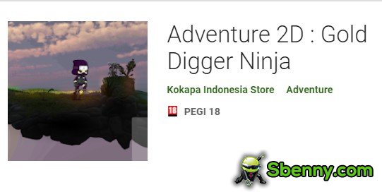 aventure 2d chercheur d'or ninja