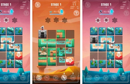 Gameplay screenshot from adventures in dreamland slide puzzle2017 for Android