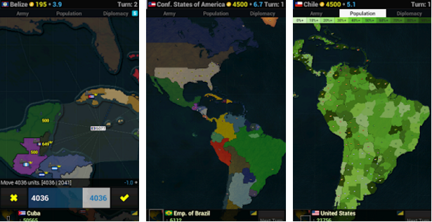 Gameplay screenshot from age of civilizations americas for Android