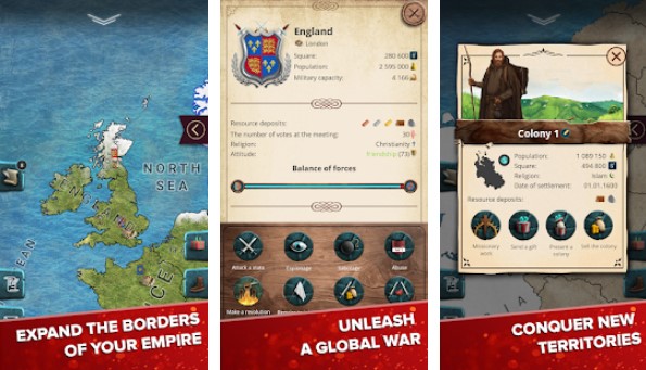 Gameplay screenshot from age of colonization economic strategy for Android