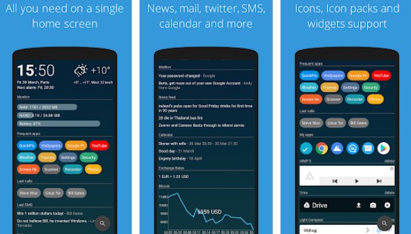 Gameplay screenshot from aio launcher for Android
