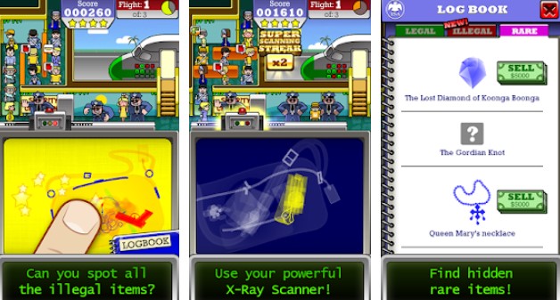Gameplay screenshot from airport scanner for Android