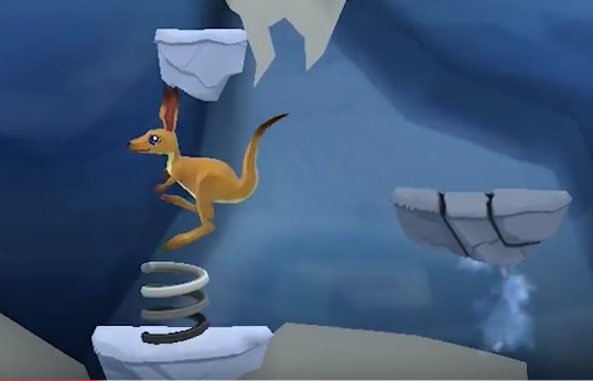 Gameplay screenshot from aj jump animal jam kangaroos for Android