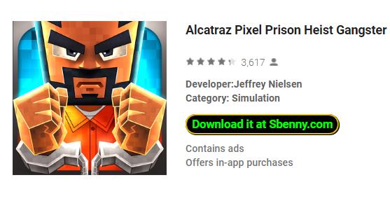 Alcatraz Pixel Gefängnis Heist Gangster Fluchtraum