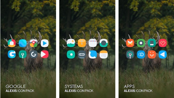 alexis icon pack clean and minimalistic APK Android