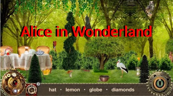 alice in wonderland seek and find games free