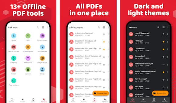 Gameplay screenshot from all pdf pro pdf reader and tool for Android