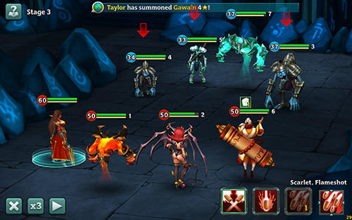 Gameplay screenshot from alliance heroes of the spire for Android