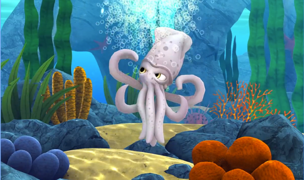 Gameplay screenshot from alphie the squid for Android