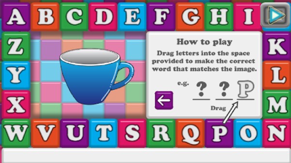 Gameplay screenshot from alphonics for Android