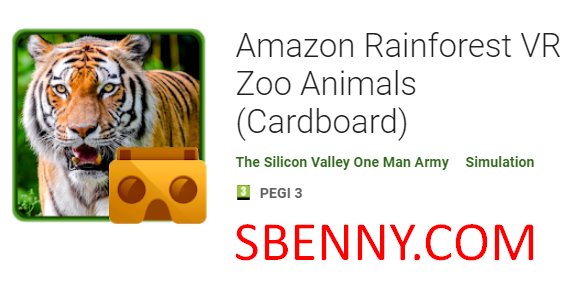 amazon rainforest vr zoológico animais papelão