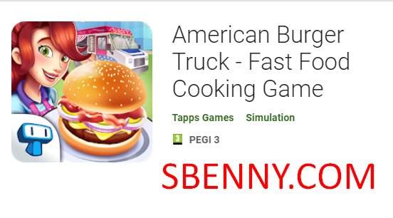 américain burger truck fast food cuisson jeu