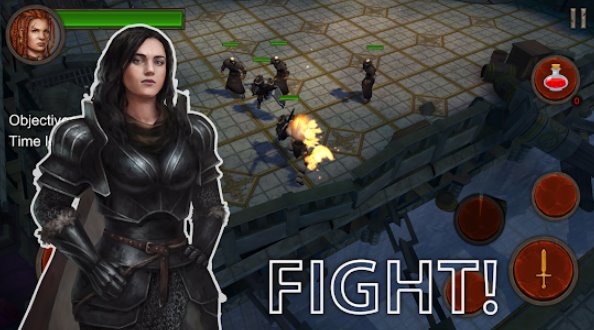 Gameplay screenshot from ancient rivals dungeons for Android