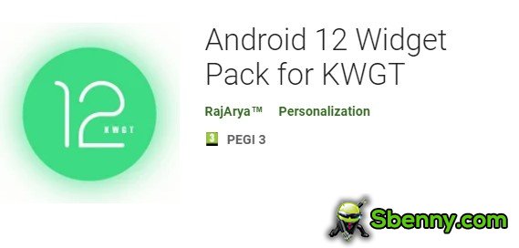 pack de widgets android 12 pour kwgt