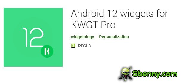 widgets android 12 għal kwgt pro