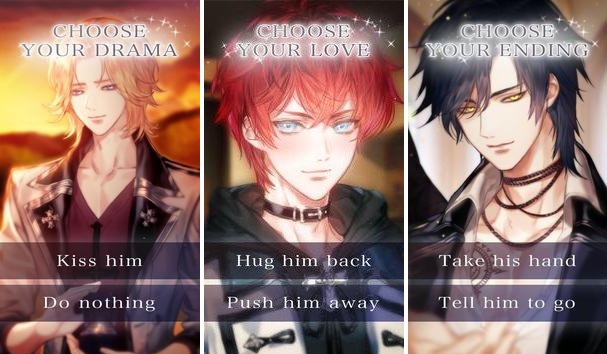 Gameplay screenshot from Angelic Kisses : Romance Otome Game for Android