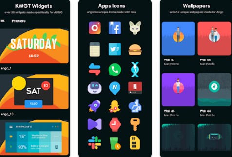 paquete de iconos de ango APK Android