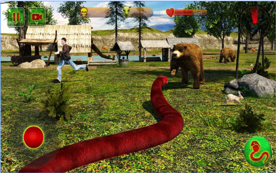 Gameplay screenshot from angry anaconda 2016 for Android