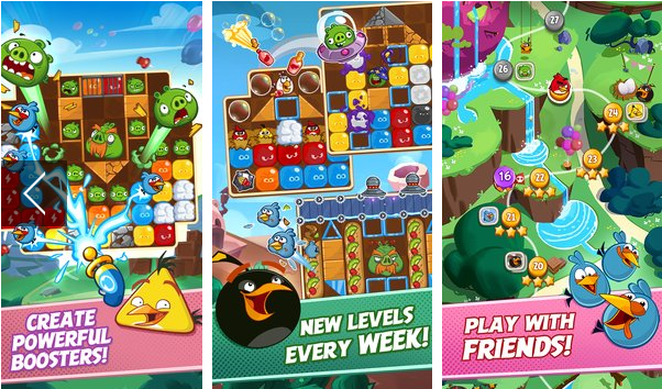 Gameplay screenshot from angry birds blast for Android