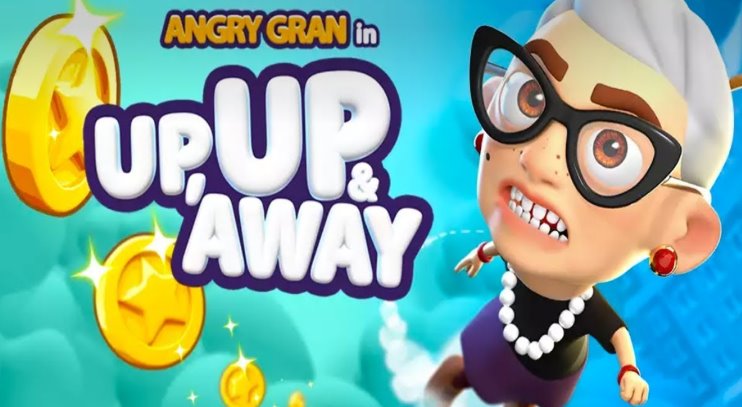 angry gran up up and away jump