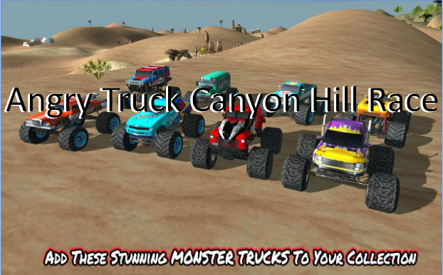 camion colère canyon colline course