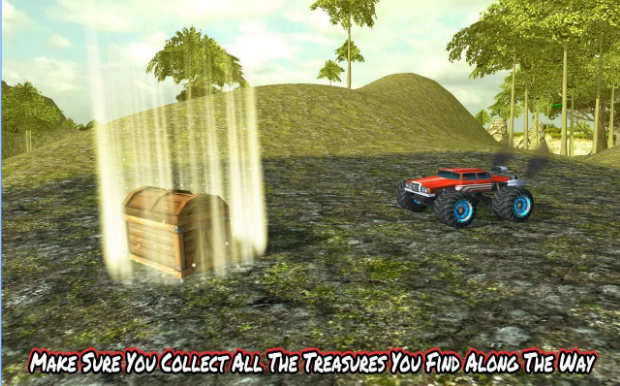 Gameplay screenshot from angry truck canyon hill race for Android