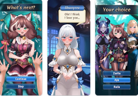 Anime-Dating-Sim-Roman und Liebe MOD APK Android