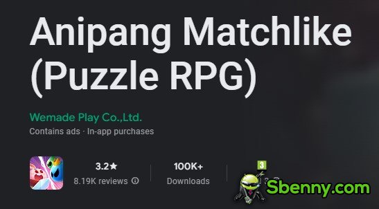 anipang matchlike puzzle rpg