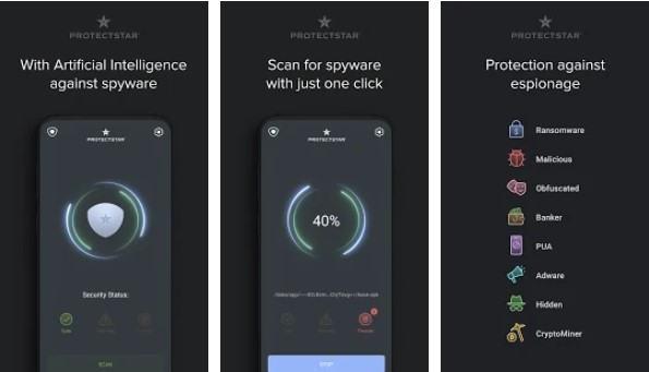 Gameplay screenshot from anti spy and spyware scanner for Android