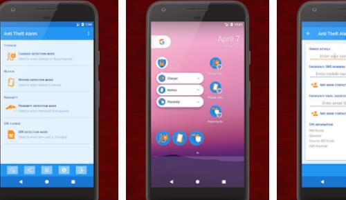 Gameplay screenshot from anti theft alarm for Android
