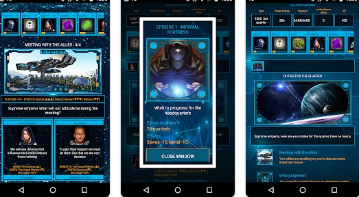 Gameplay screenshot from sbenny.com aod galactic war command 4x for Android