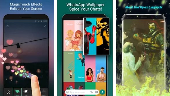 Apex-Hintergrundbild, WhatsApp-Hintergrundbilder und Touch-Effekt, MOD APK für Android
