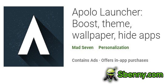 apolo launcher boost wallpaper a tema nascondi app