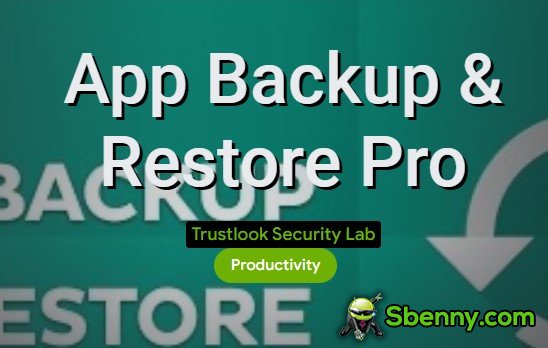 backup e restauração de aplicativos pro