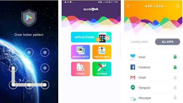 Gameplay screenshot from app lock and gallery vault for Android