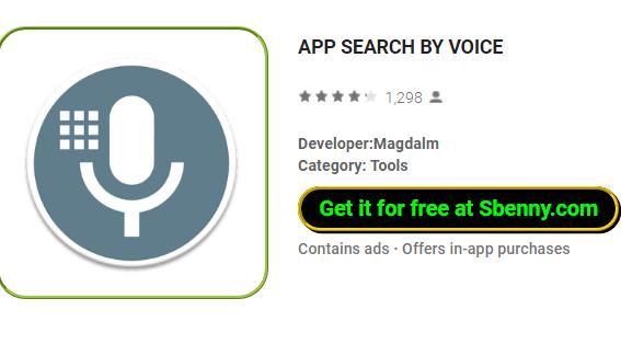 Pesquisa de aplicativos por voz