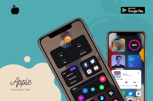 Gameplay screenshot from apple for kwgt for Android